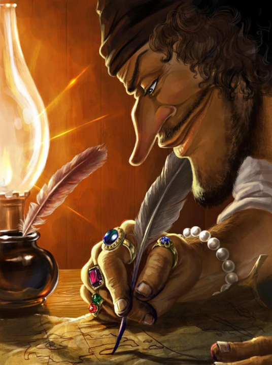 blackbeard writing